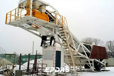 Planta dosificadora de hormigón para proyecto de puente