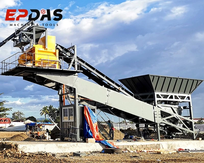 Temporary concrete batch plant Temporary concrete batch plant